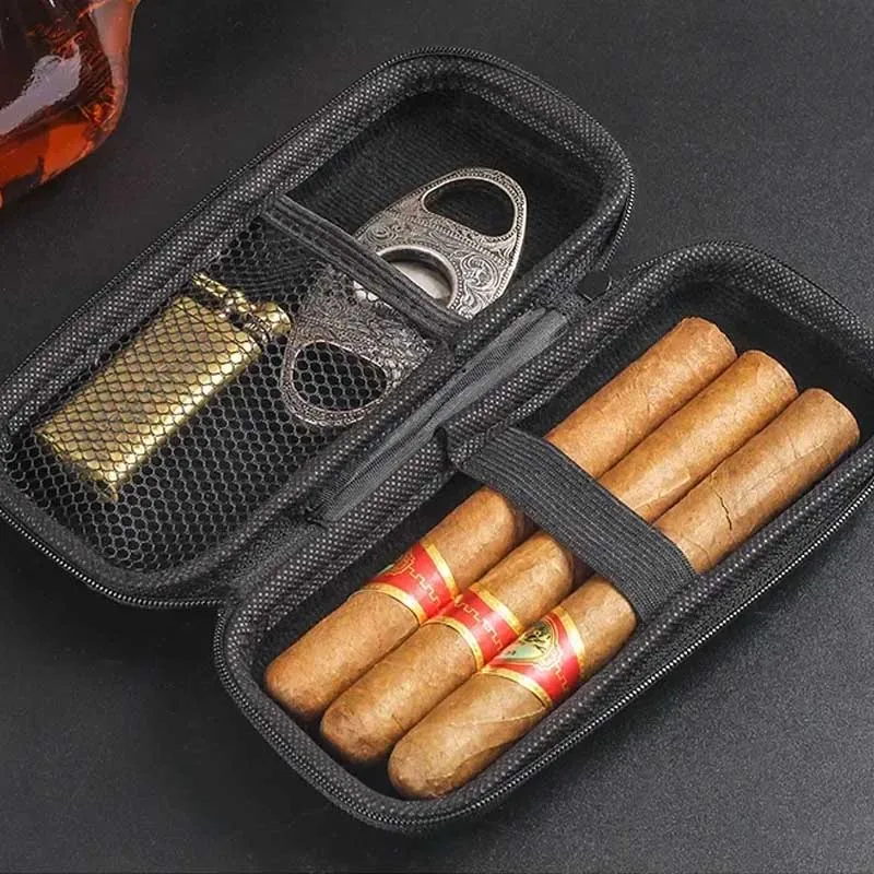 Travel Accessories To Gift - Estojo portátil para charutos em EVA,