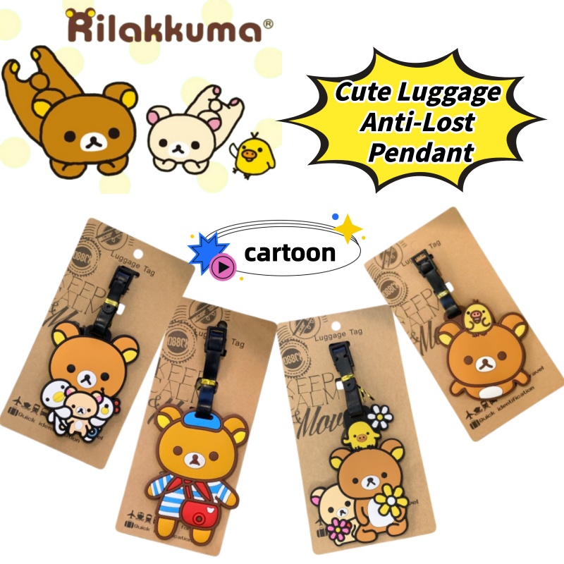 Travel Accessories Store - Etiqueta de Bagagem Personalizada Criativa Rilakkuma,