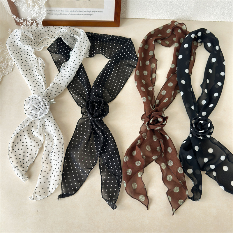 Travel Accessories For Young Women - Elástico de Cabelo em Tecido Poá