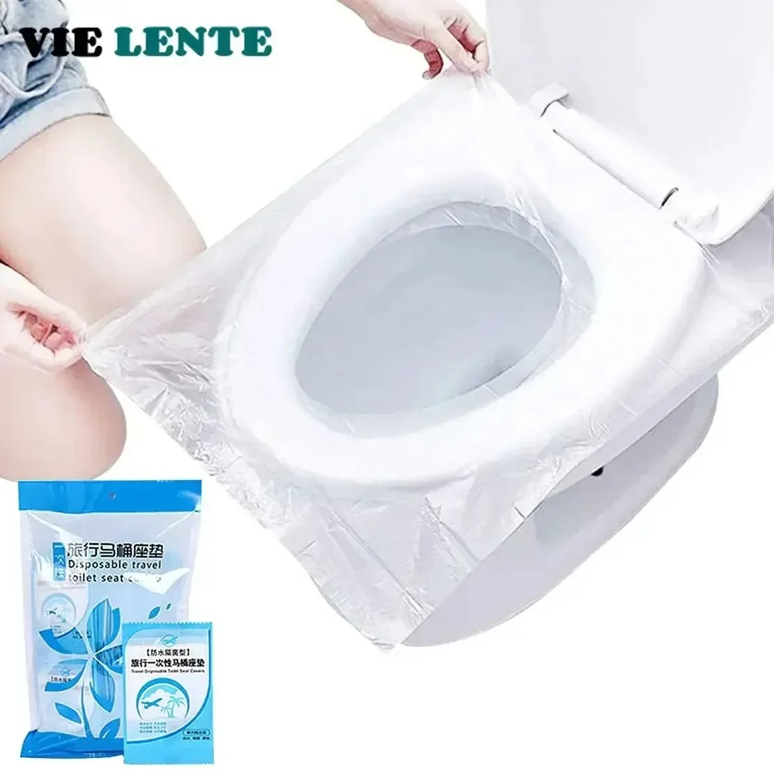 Travel Accessories Store - 10/50 pçs biodegradável descartável plástico capa
