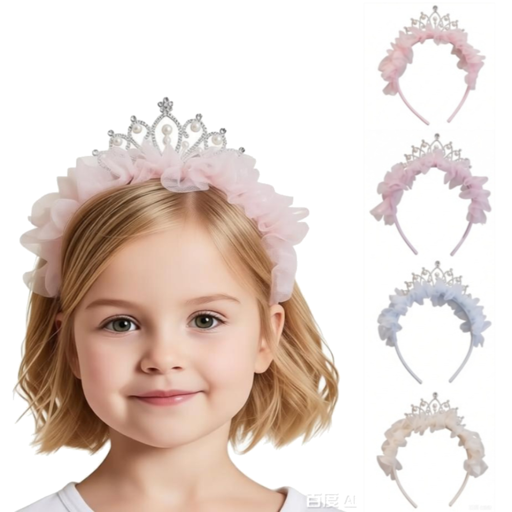 Travel Accessories For 10 Year Old Girl - 1 unidade/4 unidades Tiara de Renda