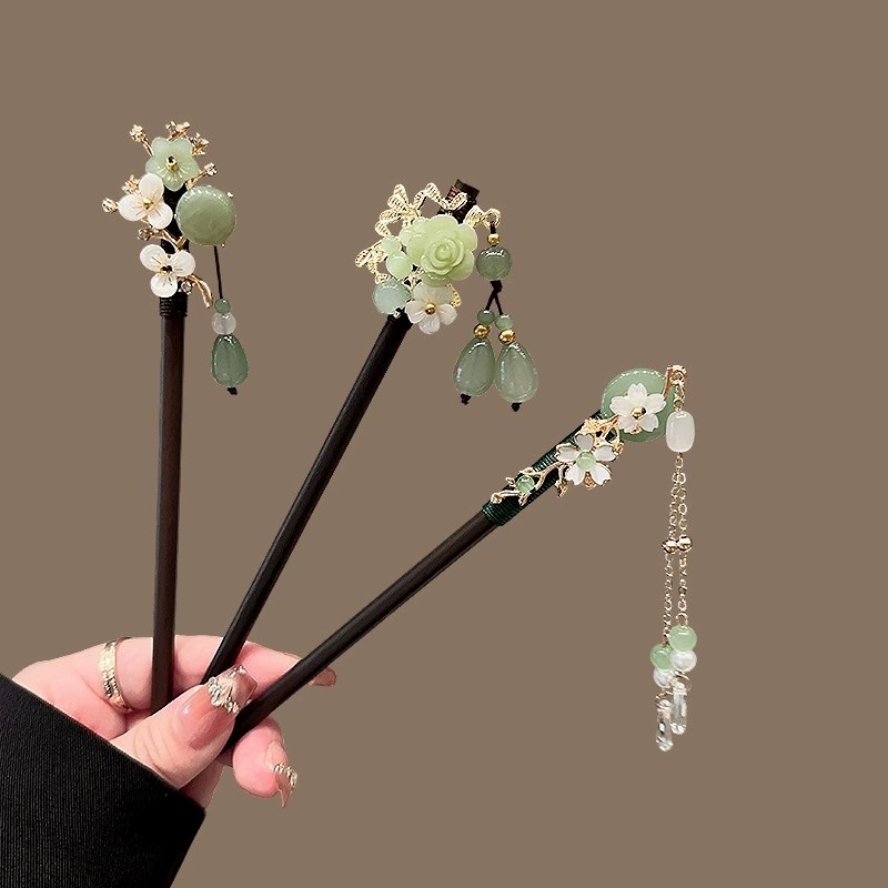 Travel Accessories For Women - Grampo de cabelo de madeira antigo