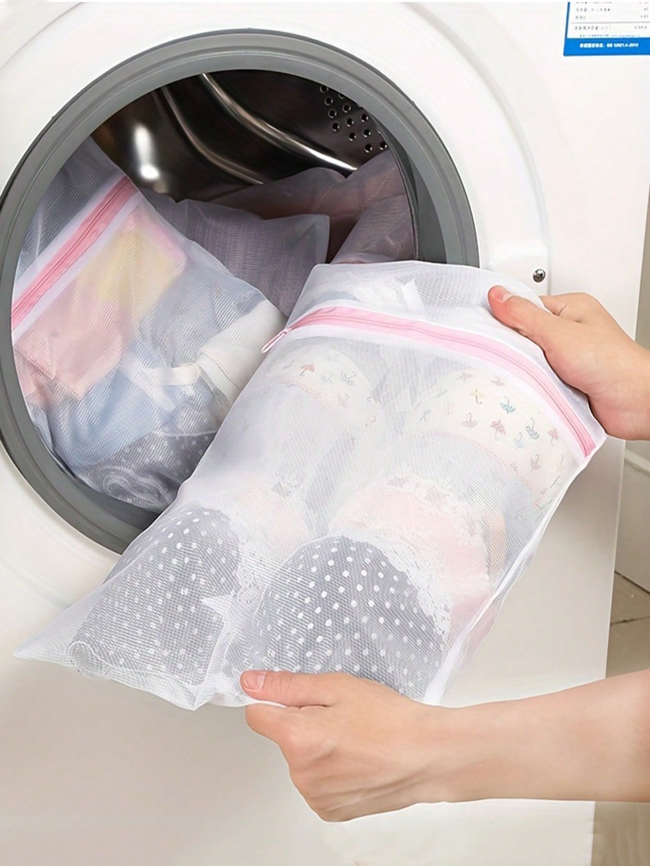 Reusable Zip Bag - Conjunto de 3 Sacos de Lavagem