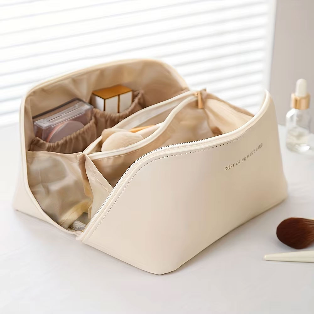 Reusable Zip Bag - Organizador de Maquiagem Feminino, Bolsa de