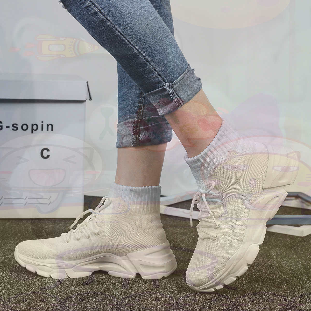 Travel Accessories For Young Women - Aumenta a altura sumer basquete sapatos