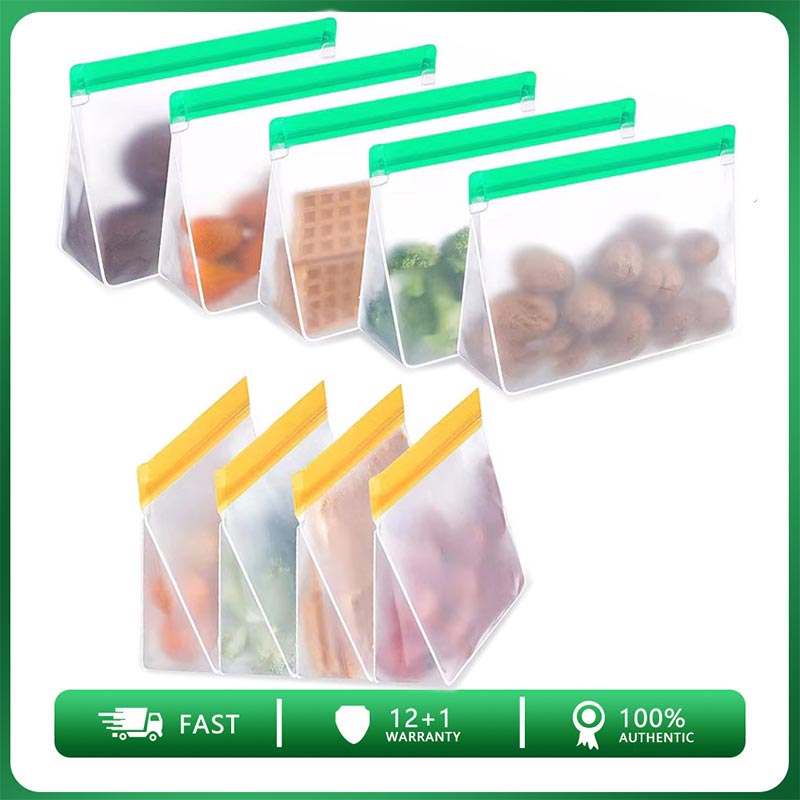 Reusable Zip Bag - Saco de armazenamento de alimentos reutilizável