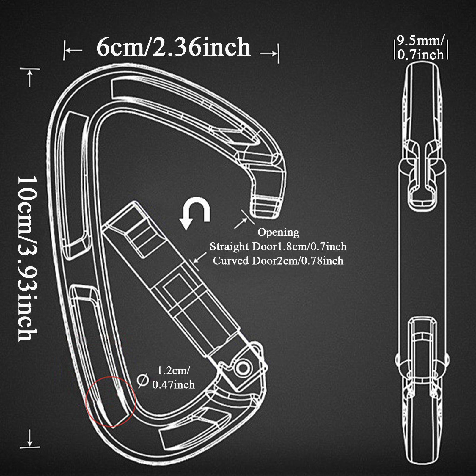 Travel Accessories Drawing - Mosquetões de desenho rápido, acessórios de