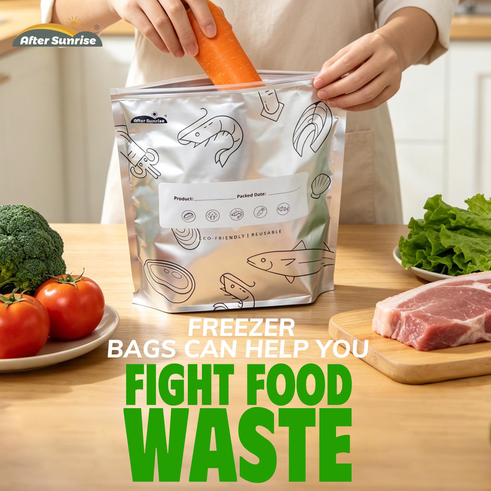 【Alimentos Refrigerados】Sacos  - Reusable Zip Bag avaliação e preço