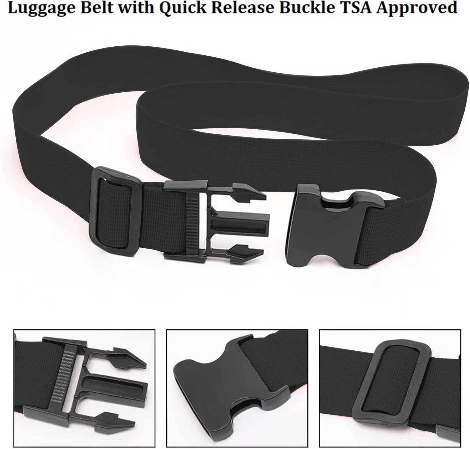 Pacote com 2 Cintas Ajustáveis - Travel Accessories Luggage Straps avaliação e preço