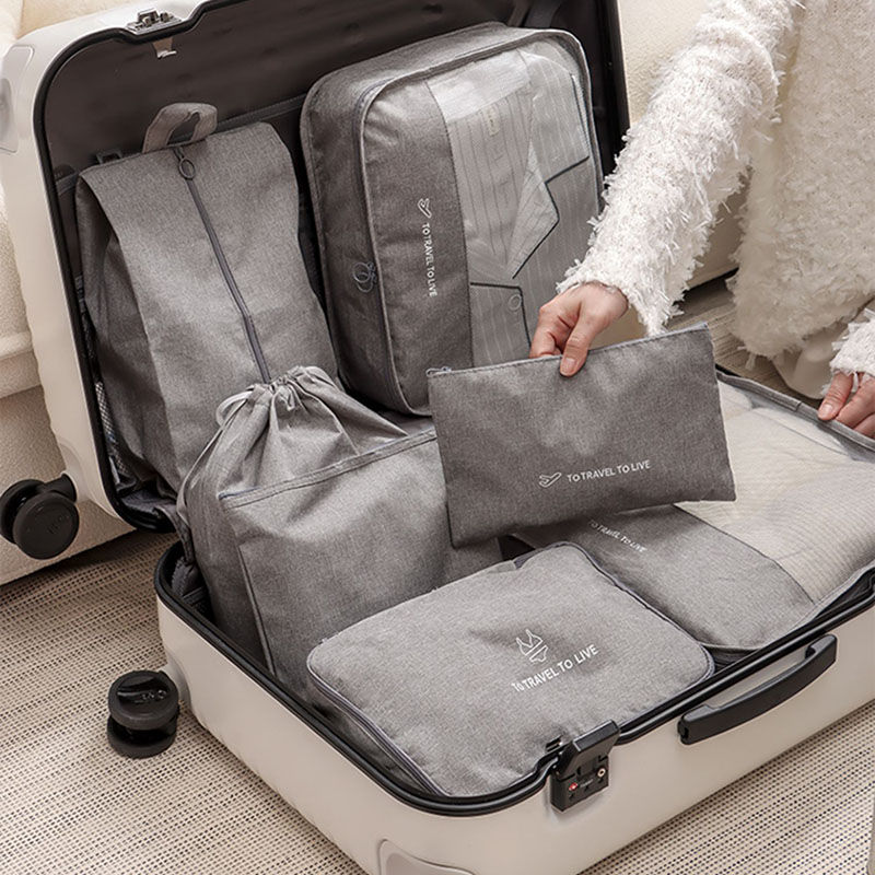 Conjunto de 7 cubos organizado - Travel Accessories Pouch For Women avaliação e preço