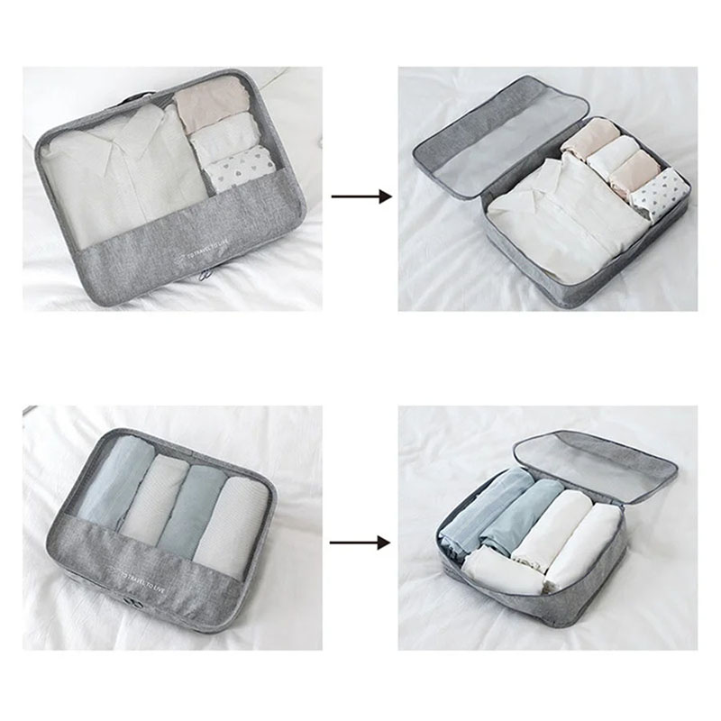 Conjunto de 7 cubos organizado - Travel Accessories Pouch For Women avaliação e preço