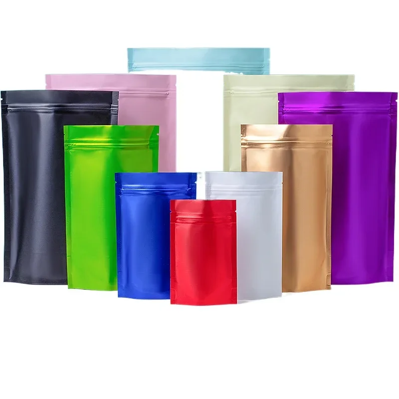 100 pçs personalizado fosco ac - Reusable Zip Bag avaliação e preço