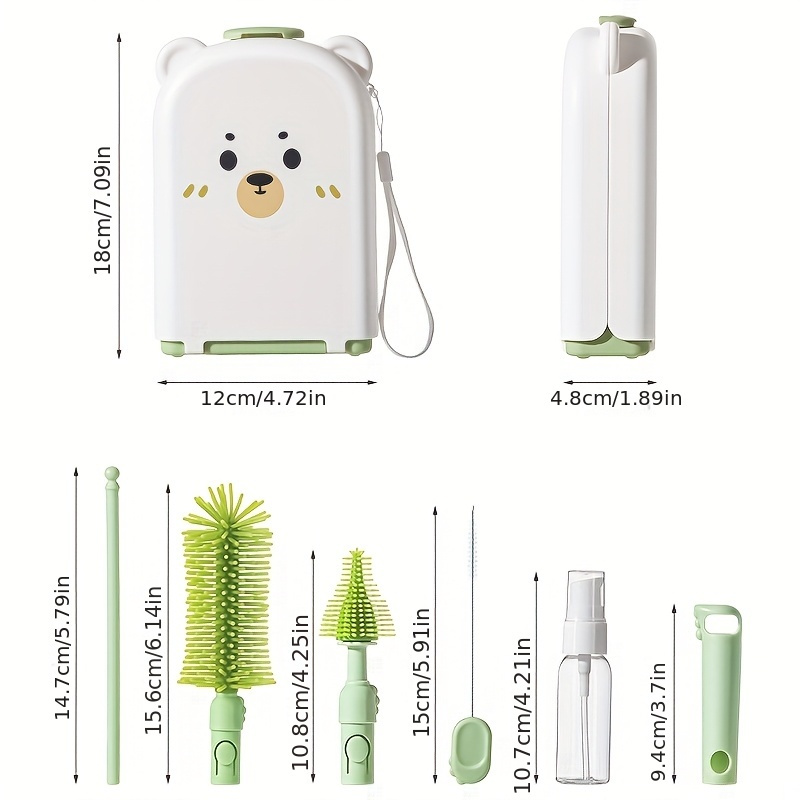 Conjunto de escova de garrafa  - Travel Accessories For 3 Year Old avaliação e preço