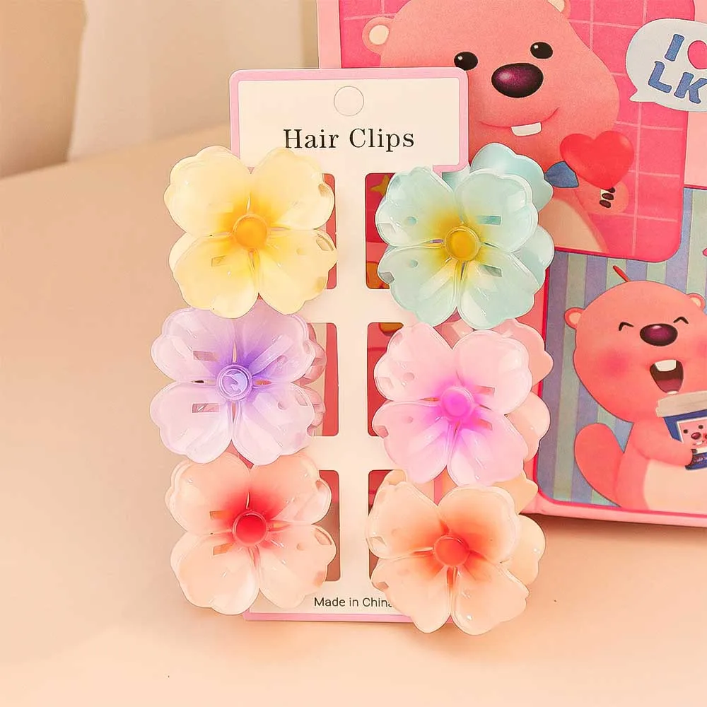 6 pçs moda colorida transparen - Travel Hair Accessories avaliação e preço