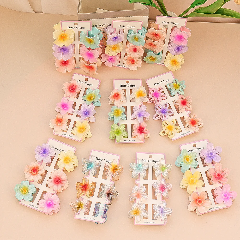 6 pçs moda colorida transparen - Travel Hair Accessories avaliação e preço