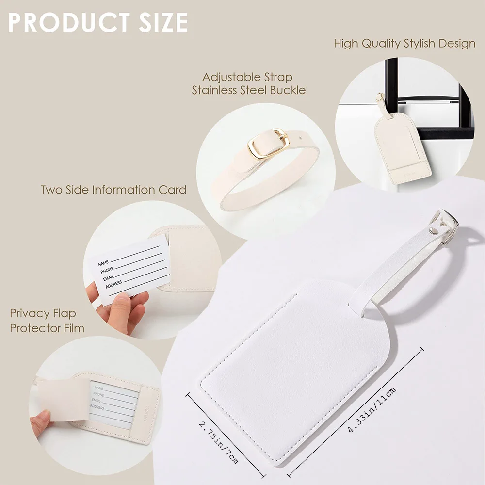 Etiqueta de bagagem de couro p - Travel Accessories To Gift avaliação e preço