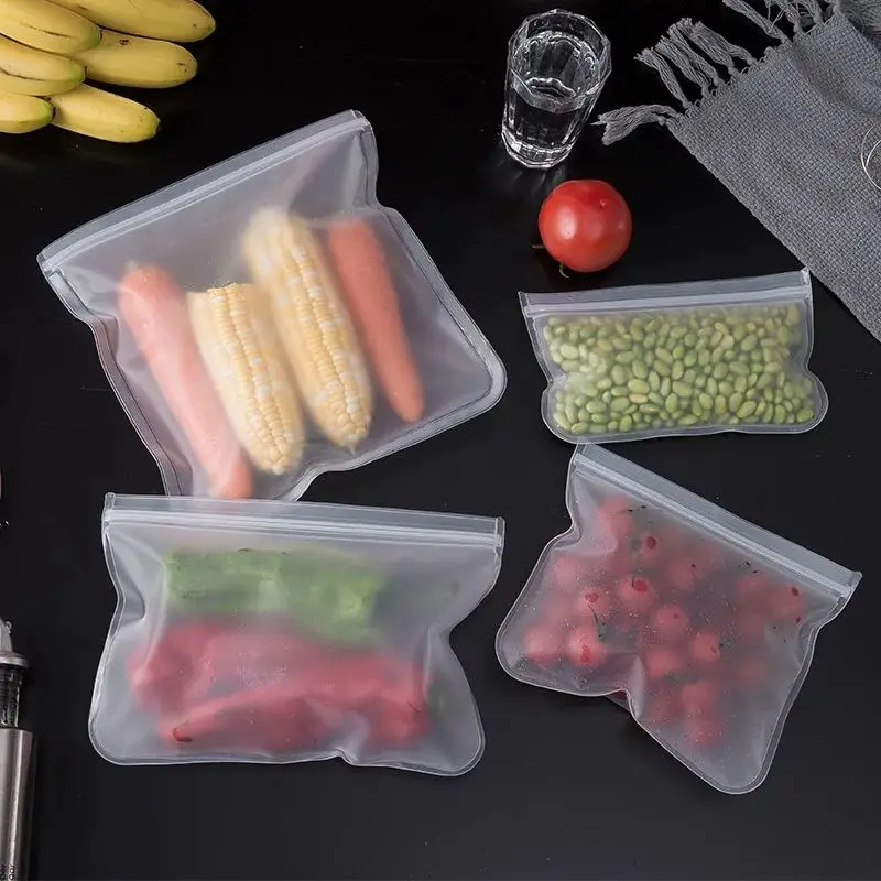 Recipientes de armazenamento d - Reusable Zip Bag avaliação e preço
