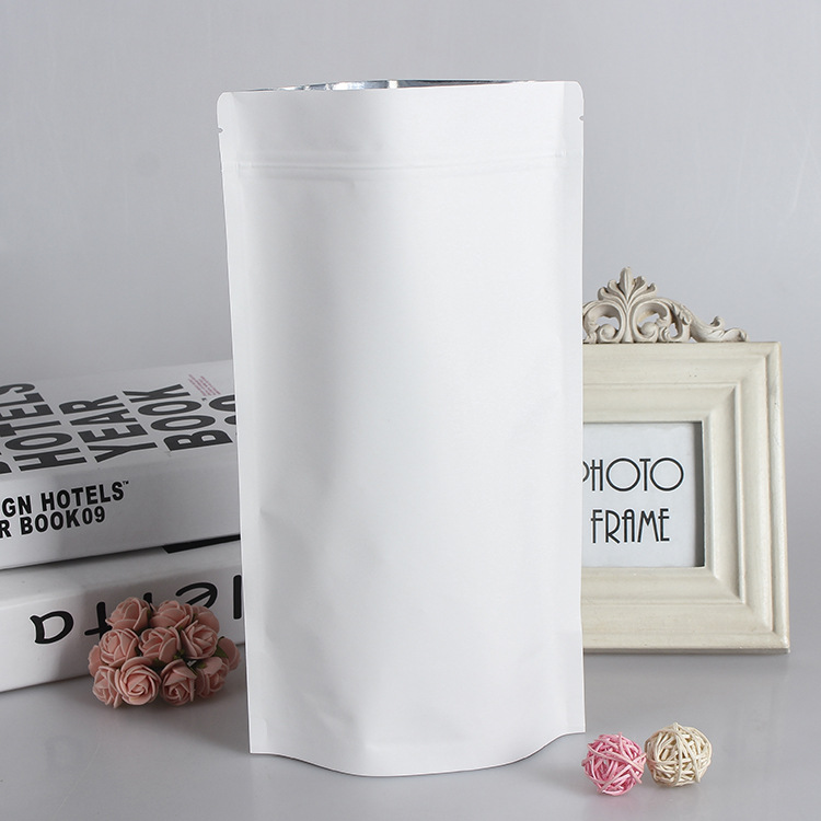 100 Sacos de Papel Branco com  - Reusable Zip Bag avaliação e preço