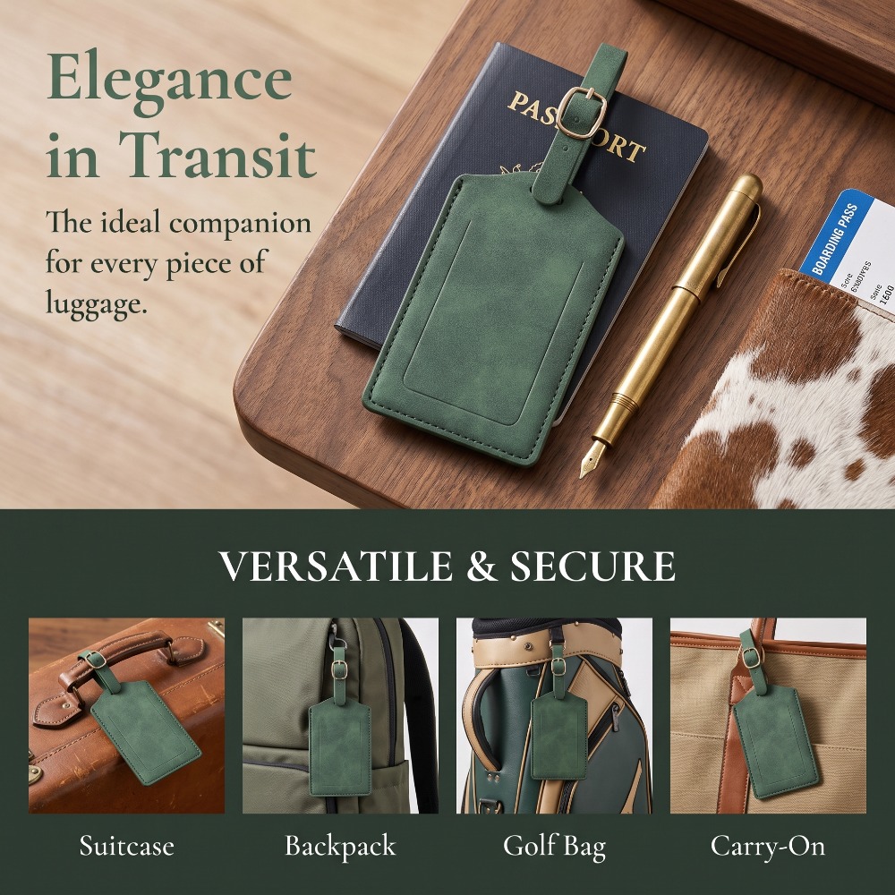 Etiquetas de Bagagem de Couro  - Travel Accessories Best avaliação e preço