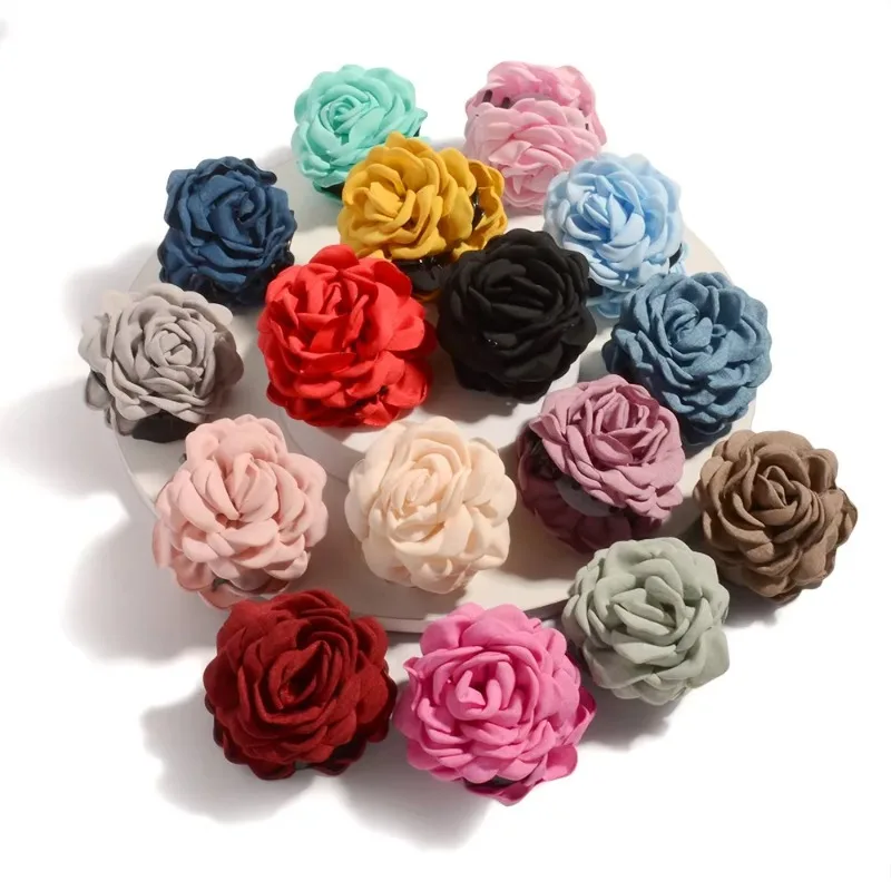 Grampos de cabelo com flor ros - Travel Accessories Store avaliação e preço