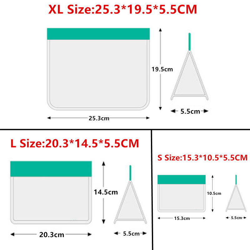 Saco de armazenamento de alime - Reusable Zip Bag avaliação e preço
