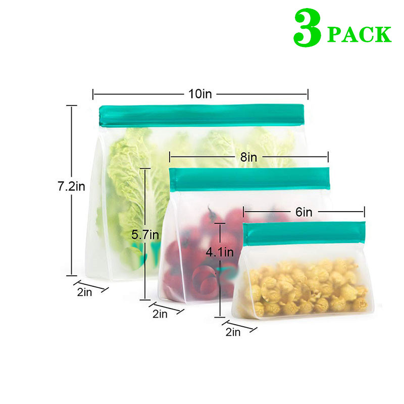 Saco de armazenamento de alime - Reusable Zip Bag avaliação e preço